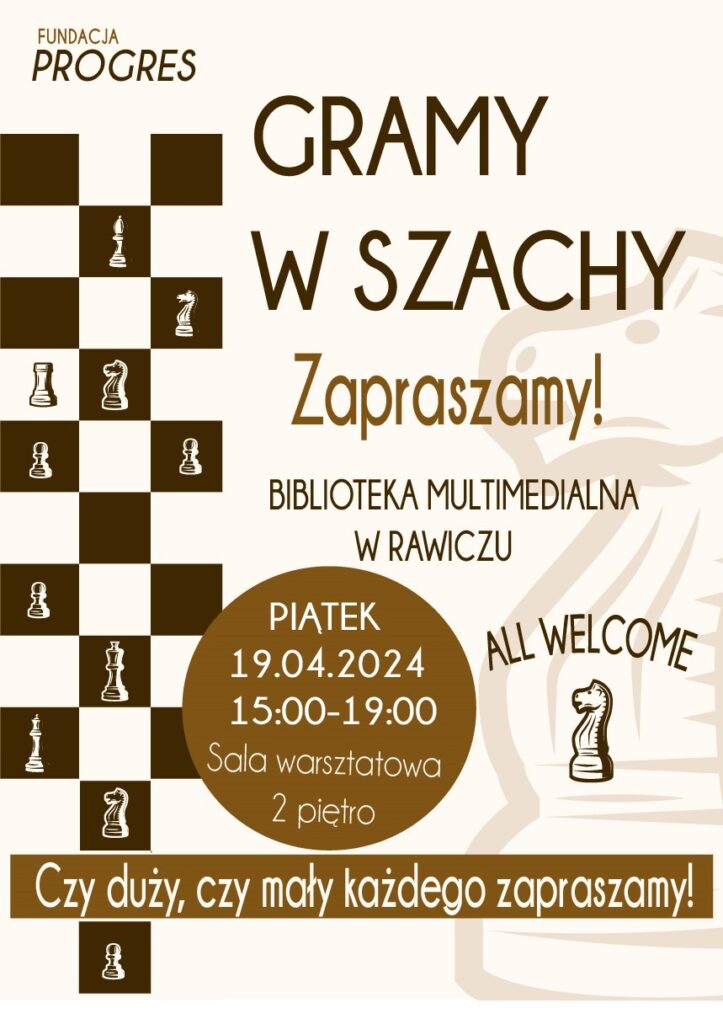 Turniej szachowy - plakat