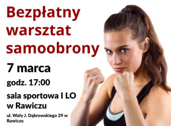 plakat - samoobrona na dzień kobiet