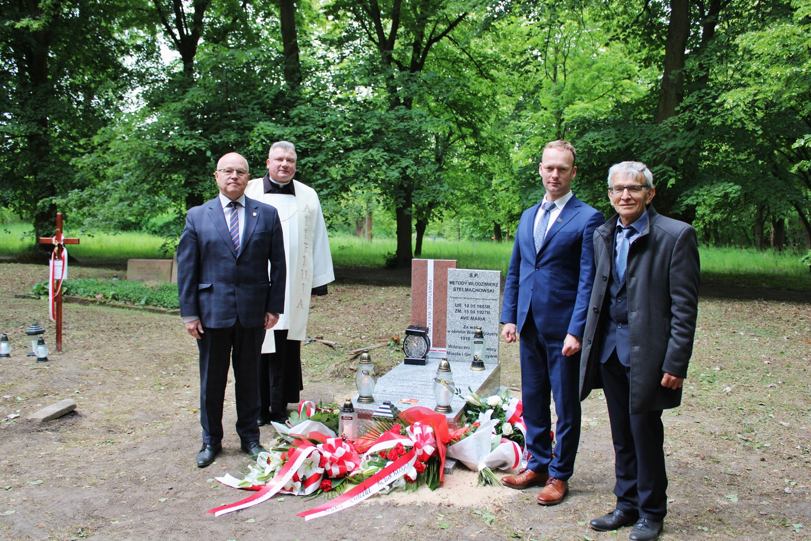 Odsłonięcie i poświęcenie nagrobka Metodego Stelmachowskiego