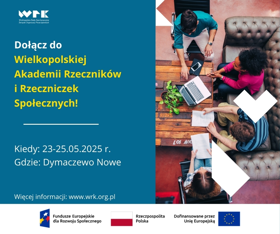 Dołącz do Wielkopolskiej Akademii Rzeczników i Rzeczniczek Społecznych