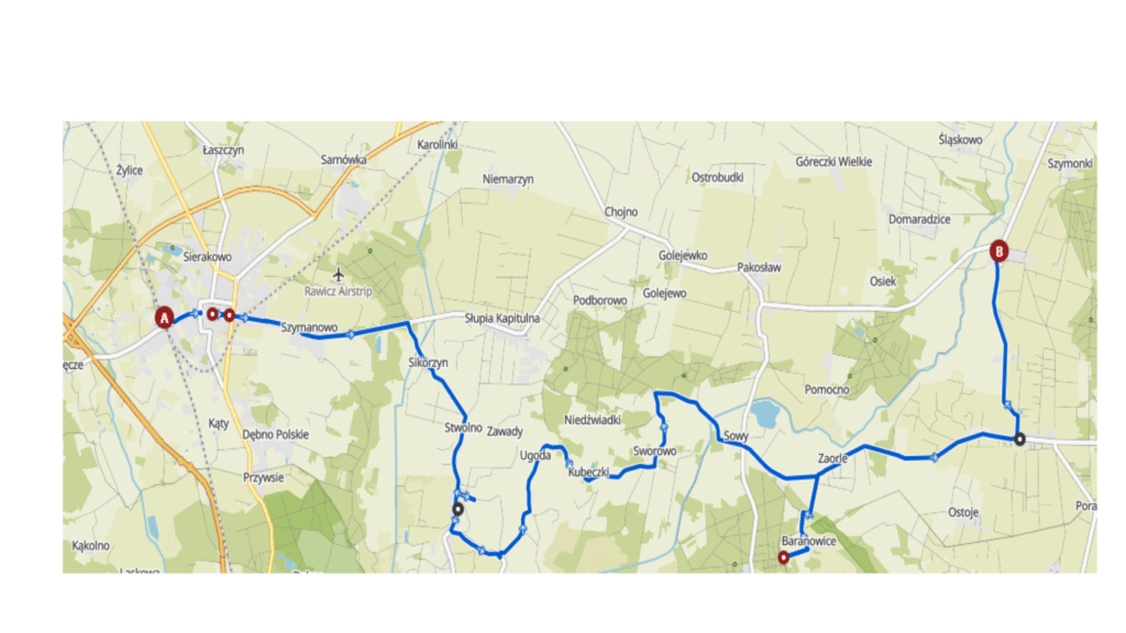 mapa trasy